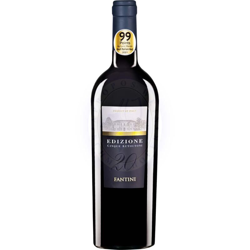 205037 Product Dieser Wein ist ohne Jahrgang angegeben, da er aus ausgelesenen Trauben der letzten Jahrgänge zu einer eigen kreierten, vollendeten, "Edizione Cinque Autoctoni" Cuvèe zusammengestellt ist.
