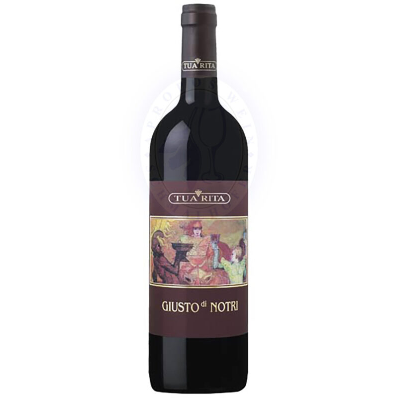 231807 Product Der Giusto di Notri ist ein kräftiger und doch eleganter Wein. Gute Tannine, kräftiger Körper mit rebsortentypischen Noten von bemerkenswerter Länge. Ausgezeichnetes Alterungspotenzial. Cabernet Franc, Cabernet Sauvignon, Merlot