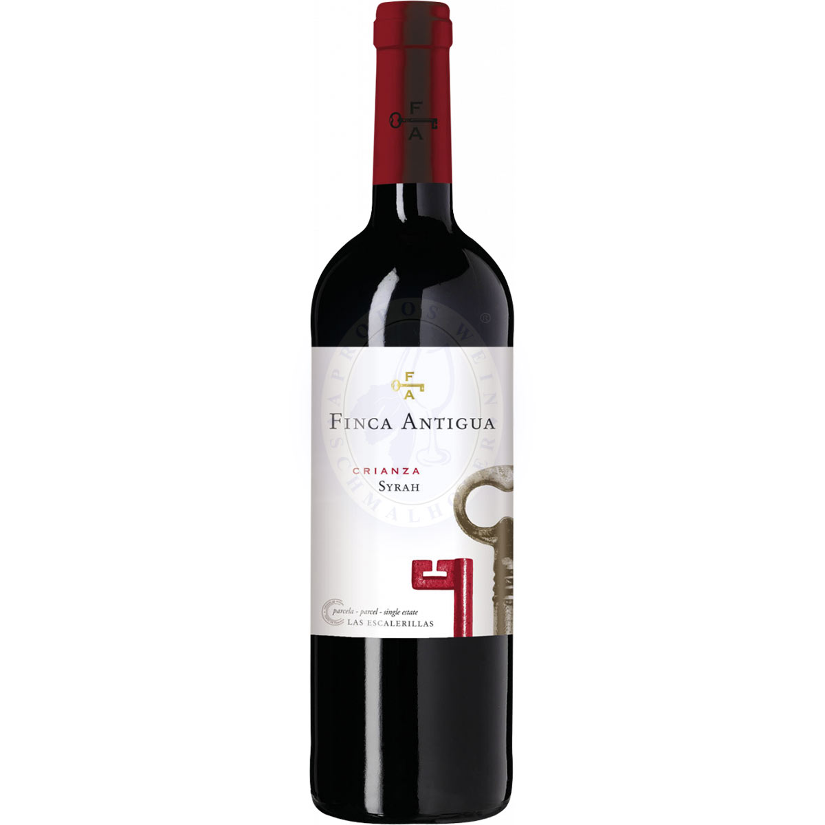 302876 Product Der Syrah Finca Antigua 2020 präsentiert sich in einem tiefen, rubinroten Farbton mit violetten Reflexen. In der Nase entfalten sich intensive Aromen von reifen schwarzen Früchten wie Brombeeren und Pflaumen, begleitet von würzigen Noten von Pfeffer und einem Hauch von Lakritze. AL-4009-2019