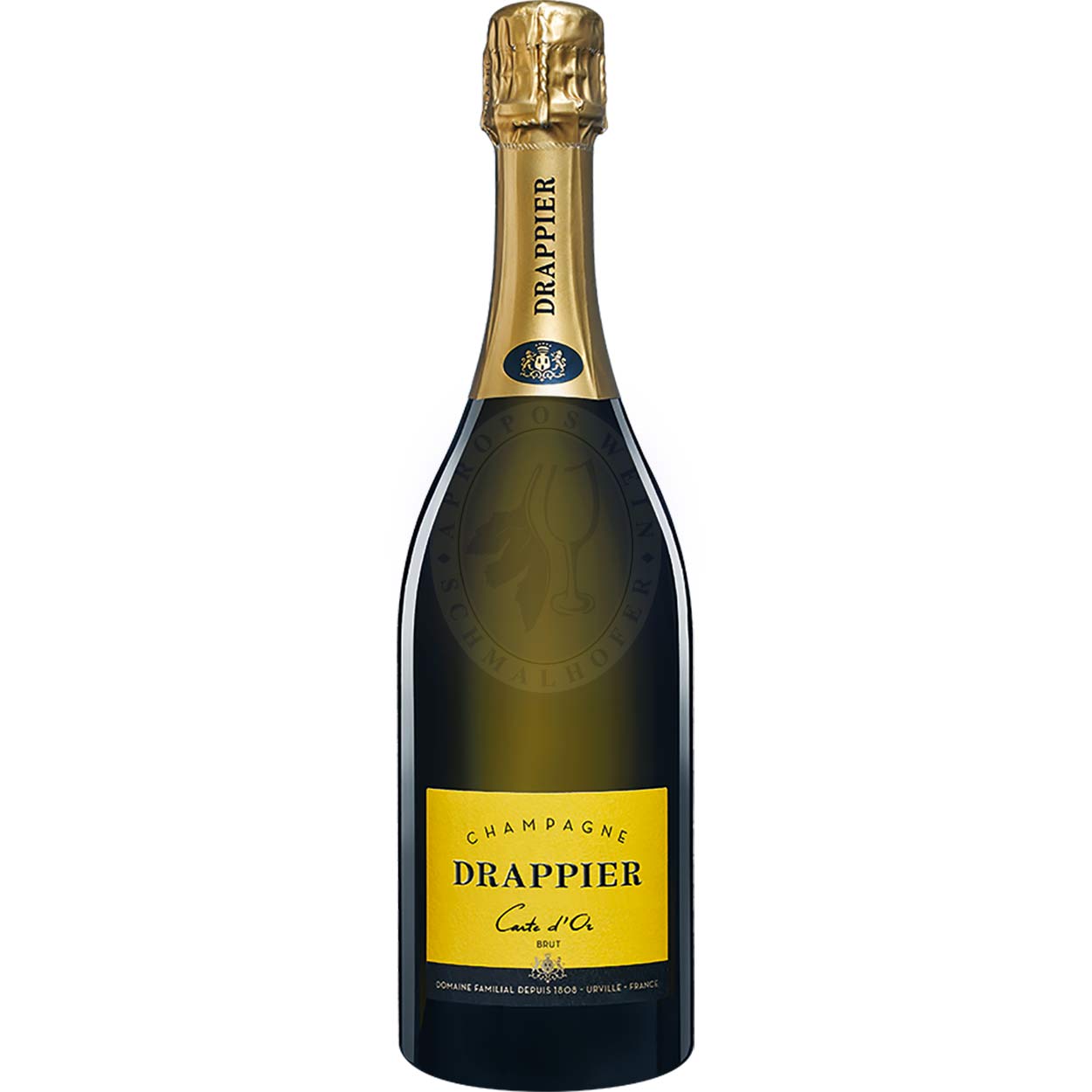 241952 Product Der Carte d'Or Brut zeigt sich in einem strahlenden Goldgelb mit feinen, anhaltenden Bläschen. In der Nase entfalten sich komplexe Aromen von Steinfrüchten, insbesondere weißen Pfirsichen, ergänzt durch einen Hauch von Gewürzen und einer charakteristischen Note von Quittengelee. 16655.jpg