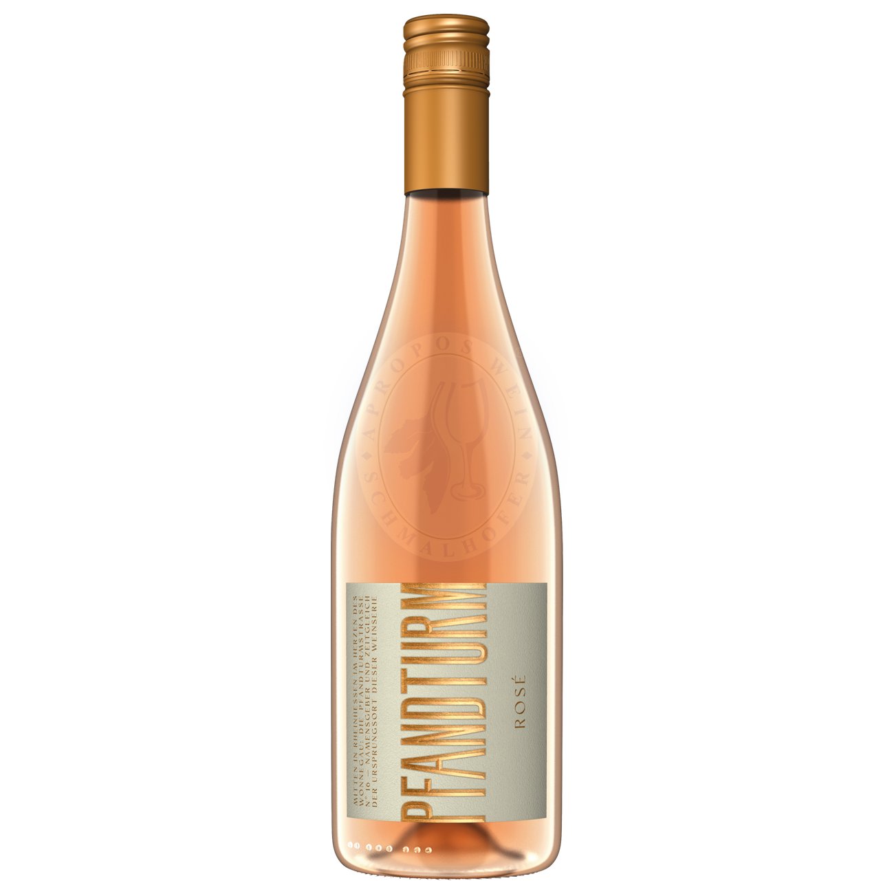 465265 Product Der Pfandturm Rosé 2023 von Dr. Koehler eröffnet mit hellem Lachsrosa. Im Bouquet verführt der Wein mit frischen Aromen von Himbeere und Erdbeere, ergänzt durch florale Untertöne und einen zarten Hauch frisch gemähten Grases. Merlot, Spätburgunder, Regent 4260371733020-2023