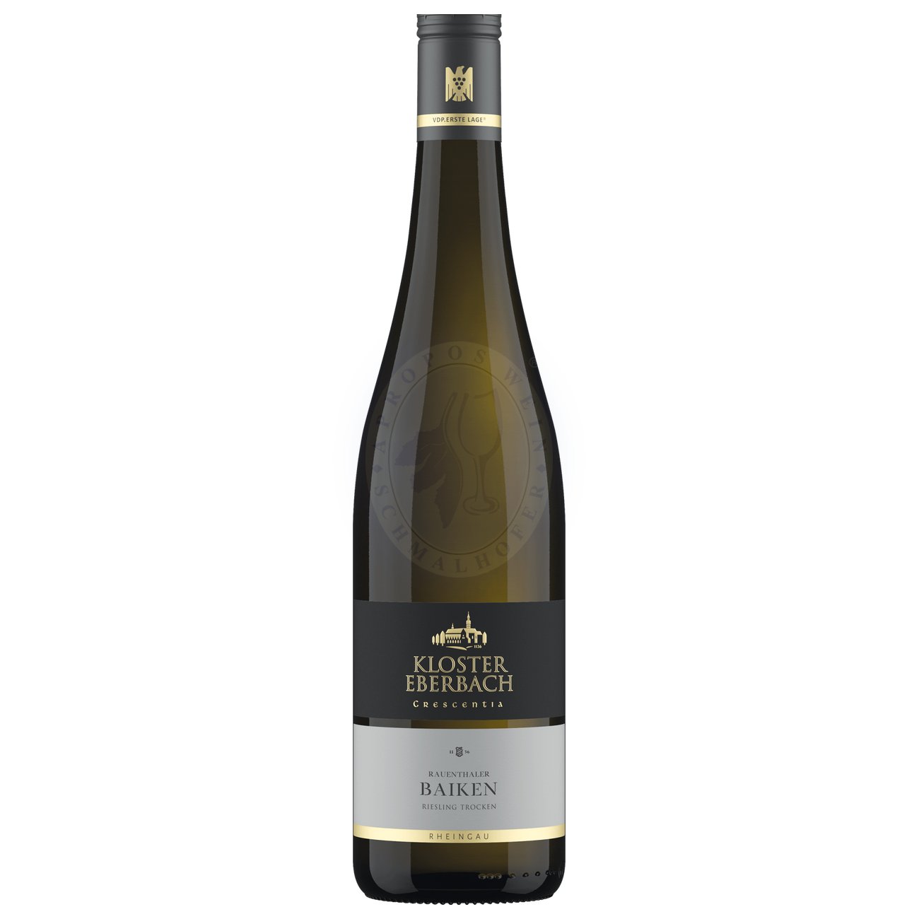 471677 Product Der Rauenthaler Baiken Riesling Crescentia 2023 präsentiert sich in einem strahlenden, hellgelben Farbton mit leichten Goldreflexen. In der Nase entfalten sich Aromen von Zitrusfrüchten wie Limette und Grapefruit, ergänzt durch florale Noten von Melisse und Kresse sowie eine subtile Mineralität. 4004850031043-2023