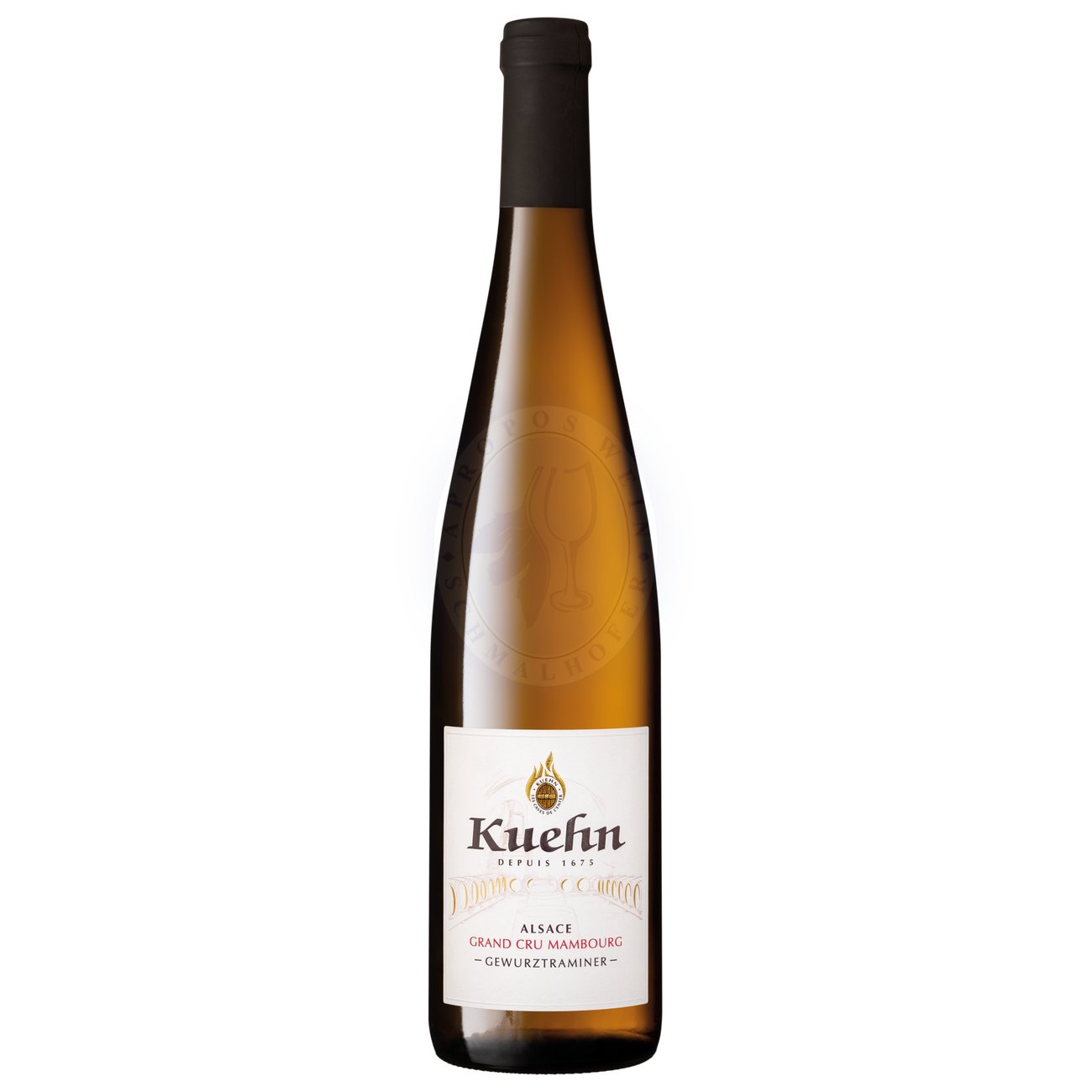 472541 Product Der Gewürztraminer Grand Cru Mambourg 2019 von Maison Kuehn zeigt die ganze Strahlkraft dieses südexponierten Spitzen-Terroirs oberhalb von Sigolsheim: In der Farbe leuchtend goldgelb, im Bouquet vielschichtig mit zarter Rosenblüte, reifer Litschi, Ananas und kandierter Zitruszeste, unterlegt von feiner Würze und einem Hauch Honig. 3593000006204-2019