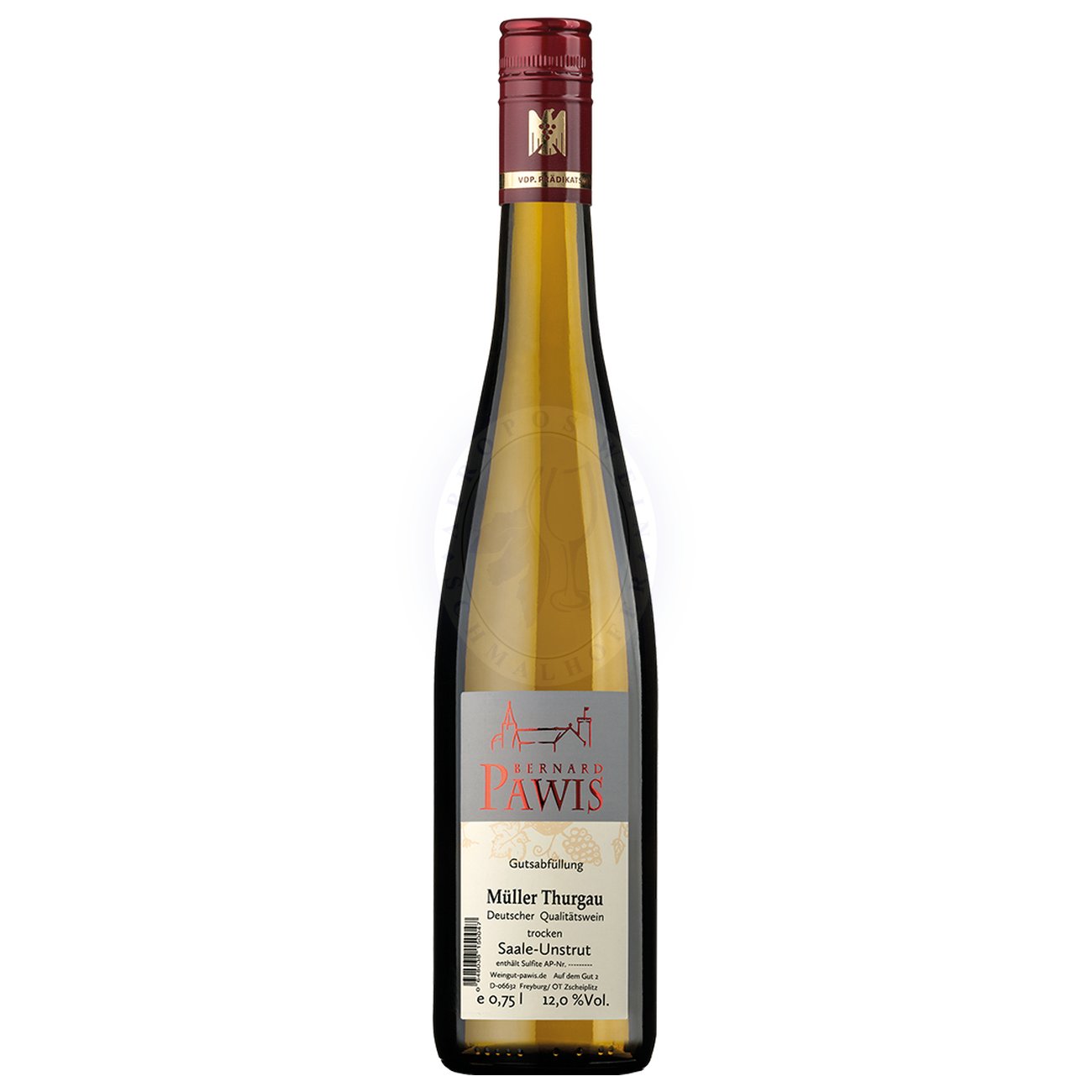 474071 Product Der Müller-Thurgau 2023 vom Weingut Bernard Pawis ist ein charaktervoller Weißwein aus dem Anbaugebiet Saale-Unstrut. Im Glas präsentiert er sich in einem brillanten Hellgelb. Das Bouquet entfaltet intensive Aromen von exotischen Früchten wie Passionsfrucht, Aprikose und Pfirsich, ergänzt durch Nuancen von Banane und frischer Minze. 648038150016-2023