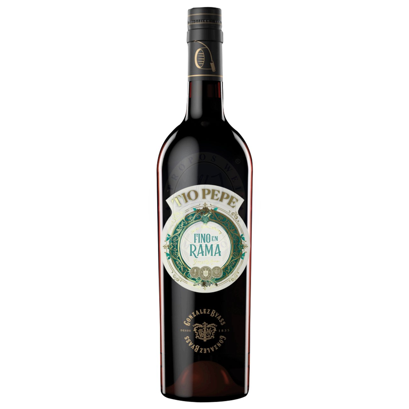 520988 Product Im Glas zeigt sich der Tío Pepe En Rama in einem leicht goldtrüben Strohgelb, mit sichtbarer Dichte. In der Nase explodiert förmlich ein Bouquet aus frischen Mandeln, grünem Apfel, Heublumen, Zitruszesten, Salzzitrone und Meeresbrise, unterlegt von subtilen Hefenoten und einem Hauch Kamille. 8410023025669