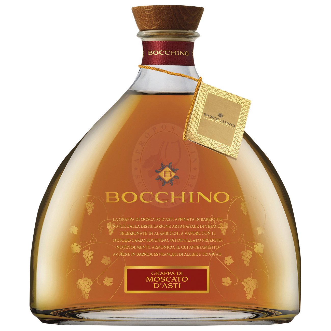 528240 Product Der Moscato d´Asti affinata in Barrique wird aus abgebeerten Trauben destilliert. Er lagert mindestens 6 Monate in Edelstahltanks bevor er weitere 18 Monate in französischen Barriq … 8002600001199