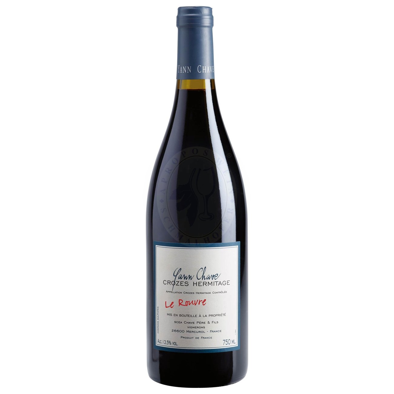 534346 Product Der Crozes-Hermitage Le Rouvre AOP 2023 von Yann Chave zählt zu den Spitzenweinen der nördlichen Rhône und zeigt eindrucksvoll, welches Potenzial in der Rebsorte Syrah steckt, wenn sie mit Sorgfalt und Verständnis für Terroir vinifiziert wird. In der Nase entfaltet sich ein vielschichtiges Bouquet mit Aromen von reifen schwarzen Johannisbeeren, dunklen Kirschen und wilden Brombeeren, untermalt von feinen Noten nach Lakritz, schwarzem Pfeffer, Rauch und einem Hauch von Veilchen. 104091