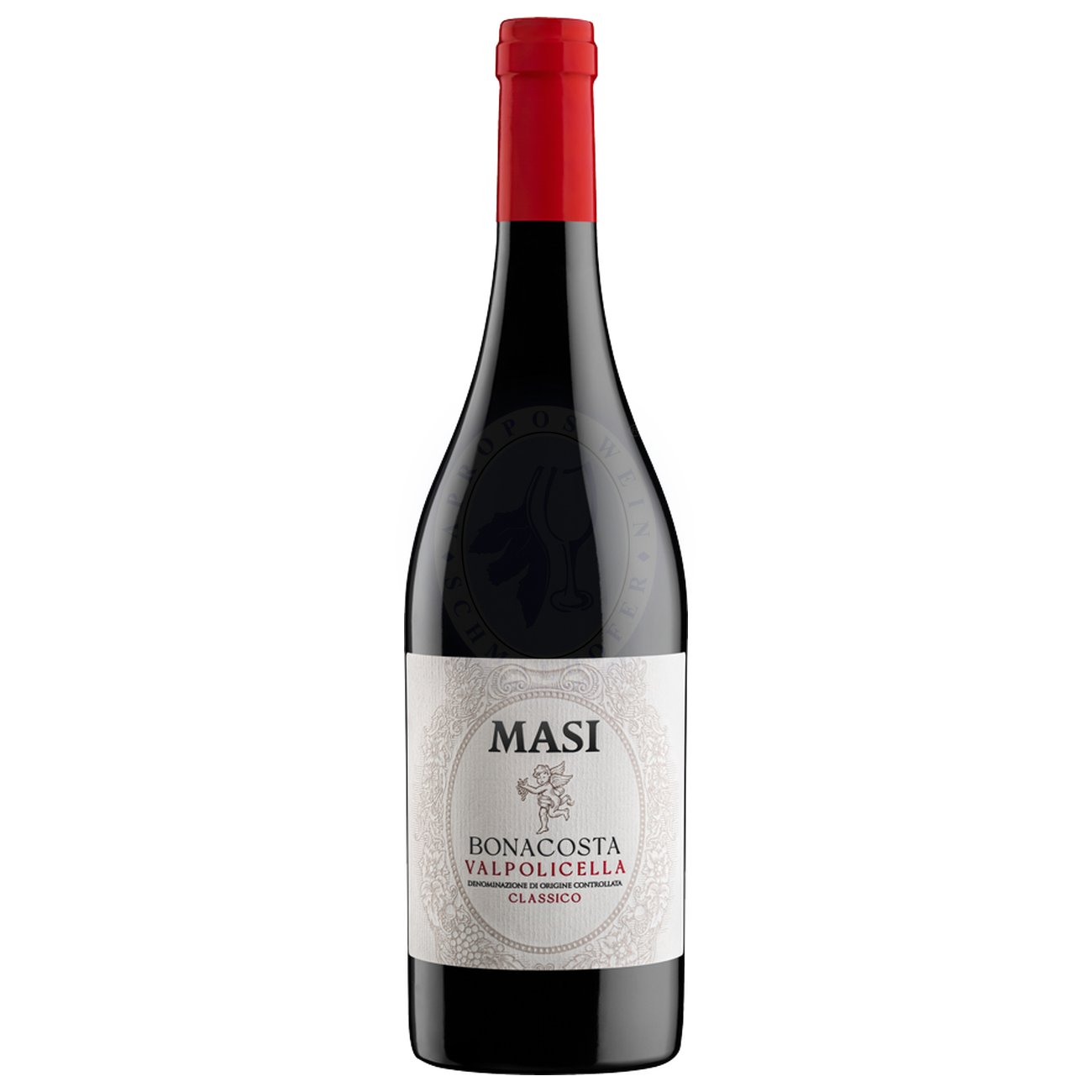 546778 Product Der Bonacosta Valpolicella Classico DOC 2024 von Masi präsentiert sich im Glas in mittlerem Kirschrot – ein klassischer Auftakt voll Tradition und Stil. Die frischen Aromen reifer Kirschen dominieren das Bouquet, begleitet von einer feinen Spuren typisch süßer Gewürze und dezentem Vanillehauch, die ihm Tiefe verleihen. 8002062000037-2024