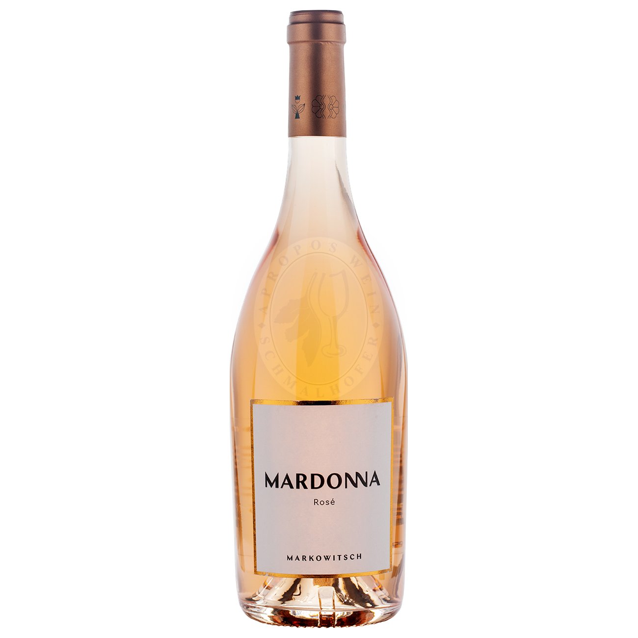 552856 Product Im Glas leuchtet der Mardonna Rosé 2024 in zartem Lachsrosa mit leichtem Kupferschimmer. Die Nase ist frisch, klar und einladend: rote Beeren wie Himbeere, Erdbeere und rote Johannisbeere verbinden sich mit Aromen von rosa Grapefruit, einem Hauch Pfirsich und floralen Noten von Wildrosen und Zitronenmelisse. 9007615131540-2024