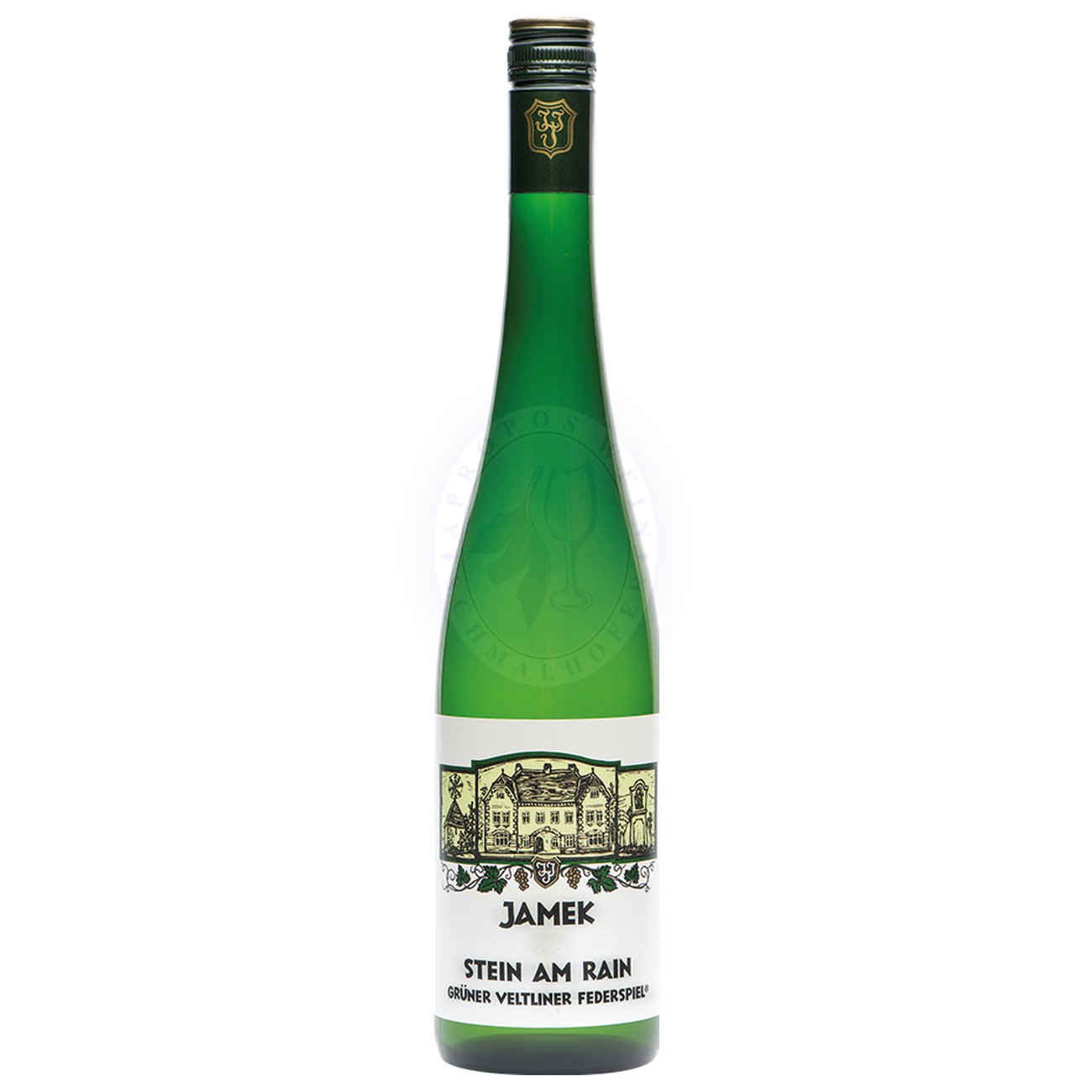 554935 Product Der Grüne Veltliner Federspiel Stein am Rain DAC 2024 vom traditionsreichen Weingut Jamek ist ein klassischer Wachauer Veltliner mit feiner Balance, Herkunftsausdruck und eleganter Struktur. Im Glas zeigt er sich in hellem Strohgelb mit grünlichen Reflexen. Das Bouquet ist frisch und typisch: Aromen von grünem Apfel, weißem Pfeffer und Zitrusfrüchten verbinden sich mit zarten Kräuternoten, einem Hauch von gelber Birne und einer dezenten Mineralik. 9007168051425-2024