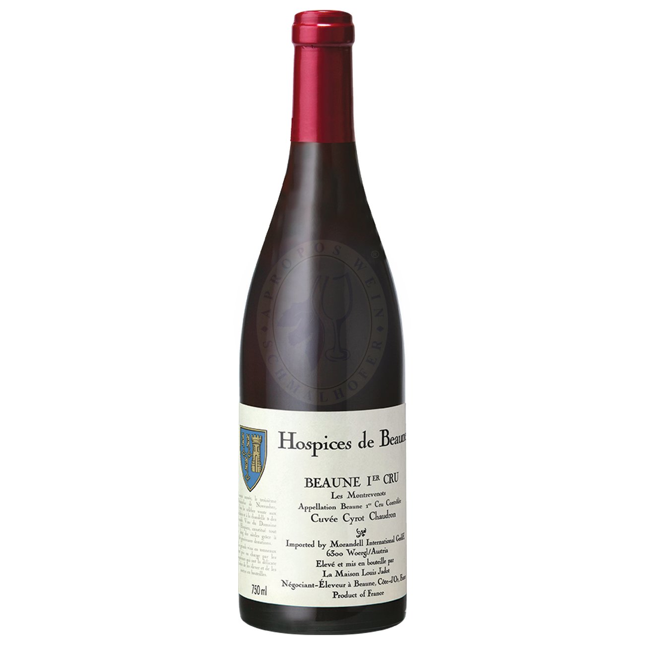 559361 Product Der Beaune 1er Cru Les Montrevenots Cuvée Cyrot-Chaudron 2022 präsentiert sich in einem klaren, leuchtenden Rubinrot. In der Nase entfalten sich elegante Aromen von roten Früchten wie Kirschen und Himbeeren, begleitet von subtilen würzigen Noten und einem Hauch von Erde. 29069-18