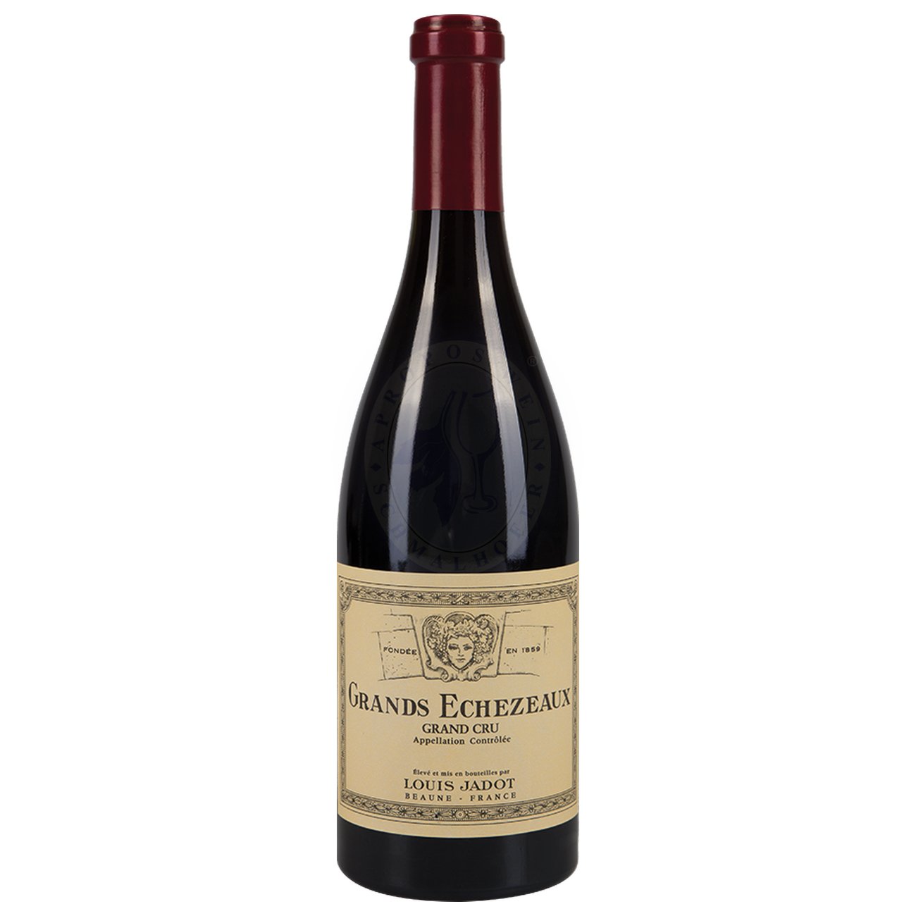 570477 Product klares Hellrot, in der Nase Rosen, leichte Bergamotte, Brombeeren, am Gaumen sehr feingliedrige Tannine, frisch und mineralisch, ebenfalls dunkle Beerenaromen und hervorragende Länge, gutes Reifepotenzial. 90722