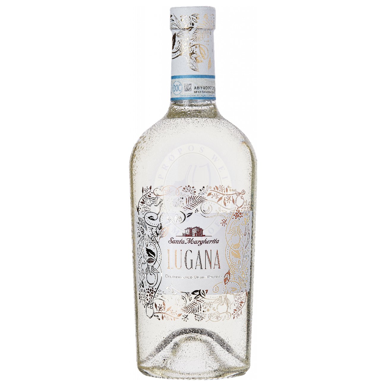 631512 Product Der Lugana DOC 2024 von Santa Margherita ist ein eleganter, frischer Weißwein vom südlichen Gardasee, der die charakteristische Finesse der Rebsorte Turbiana (auch bekannt als Trebbiano di Lugana) mit der Handschrift eines der renommiertesten italienischen Weingüter verbindet. Im Glas zeigt er sich in strahlendem Strohgelb mit grünlichen Reflexen. Die Nase ist klar, fein und aromatisch: Aromen von weißem Pfirsich, Birne und Zitrusfrüchten verbinden sich mit floralen Nuancen und einem Hauch von Mandeln und mediterranen Kräutern. 8016729361003-2024