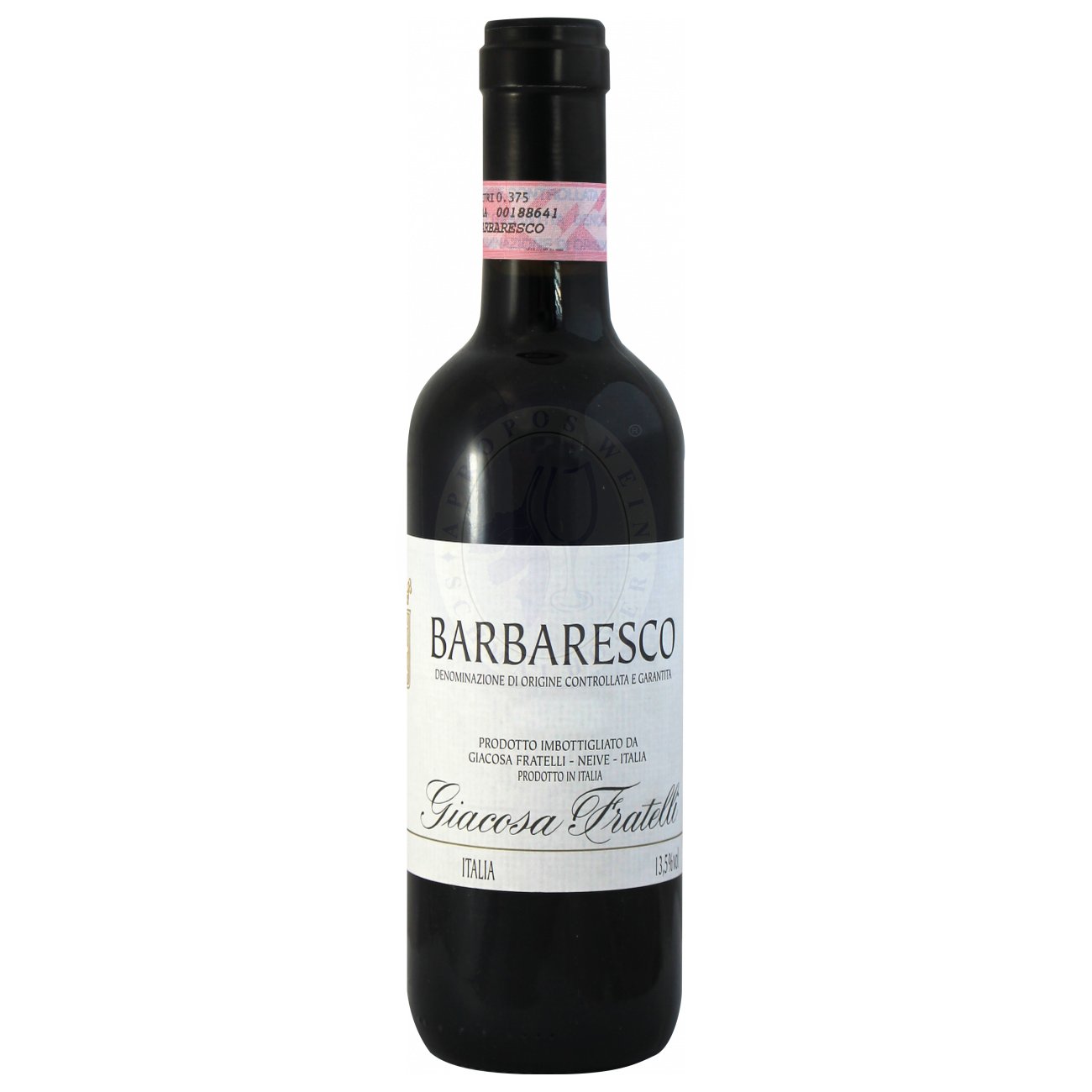 668968 Product Der Barbaresco DOCG 2021 von Giacosa Fratelli zeigt sich im Glas in klarem Rubinrot. Ein elegantes, reintöniges Bouquet empfängt mit roten Beeren, Veilchen und einer dezenten Gewürznuance, begleitet von pfeffrigen und leicht krautigen Untertönen. 8003738110036-2020