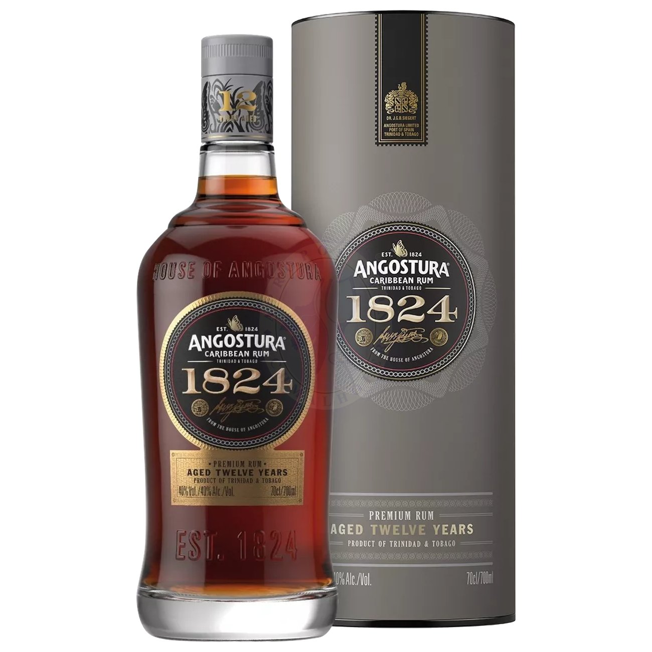 675611 Product Im Glas zeigt Angostura Rum 1824 einen intensiven Bronze- bis Bernsteinton mit kupfernen Reflexen. Das Bouquet ist dicht und vielschichtig: Noten von dunkler Melasse, Kakao und Toffee verbinden sich mit reifen, süßen Früchten wie Banane und Trockenfrüchten, dazu kommen Anklänge von Pflaumenkompott, Orangenzeste und ein Hauch von Vanille. 45635