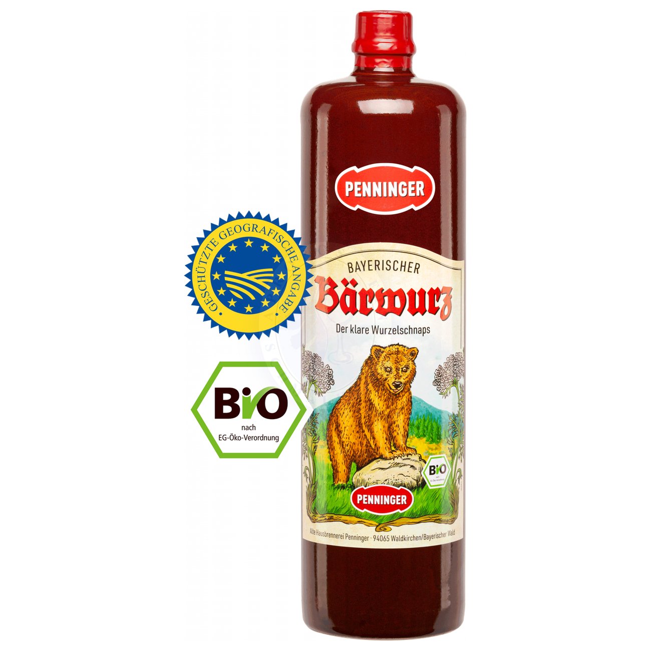 675818 Product Bärwurz – Bärenstark. Bärwurz ist wie ein g’standner Bayer: „Gradraus“ und entweder man mag ihn, oder eben nicht. Nach eingehenden Studien haben allerdings schon viele Ihre Meinung geändert, denn man sagt: „Wenn man sich drauf einlässt, wird man auch belohnt“. Dann erfreut der Bärwurz den Genießer mit einem vorzüglichen Geschmackserlebnis, nach Liebstöckl und Sellerie, Curry und dezenten Zitrusnoten - geschmacklich sicherlich die vielseitigste Zutat unserer bayerischen Heimat. Bärwurz ist dabei so unverfälscht und rein wie die Natur in Bayern, in der die Wurzel wächst. Die Bewohner im Bayerwald bezeichnen Bärwurz als ihren Bayerwald-Diesel und rechtfertigen damit das Stamperl nach einer deftigen Mahlzeit. 98652