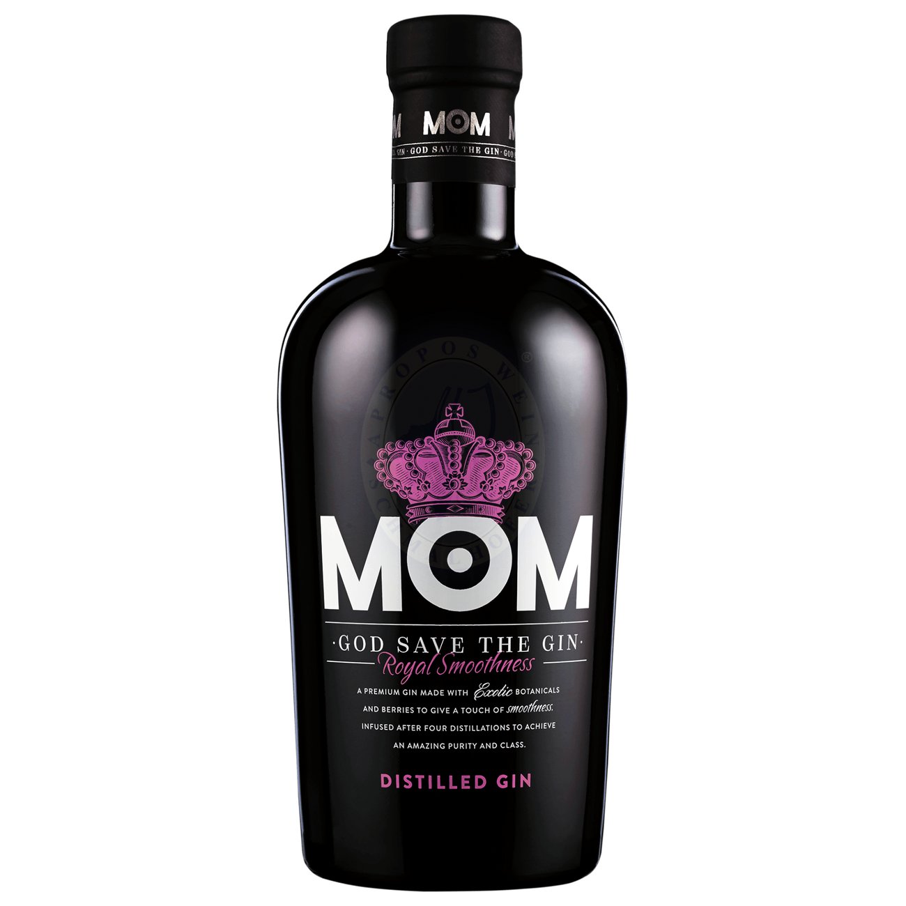 686089 Product Jung, frisch und männlich. Das ist MOM ROCKS, das neue Mitglied der MOM Familie. Als klassischer London Dry Gin zeigt er sich bei leichten 37,5 Vol.% Alk. mit aromatischen Noten von Wacholderbeeren und Koriander. Perfekt zu genießen mit Limettenzeste und ein paar schwarzen Pfefferkörnern. 46095
