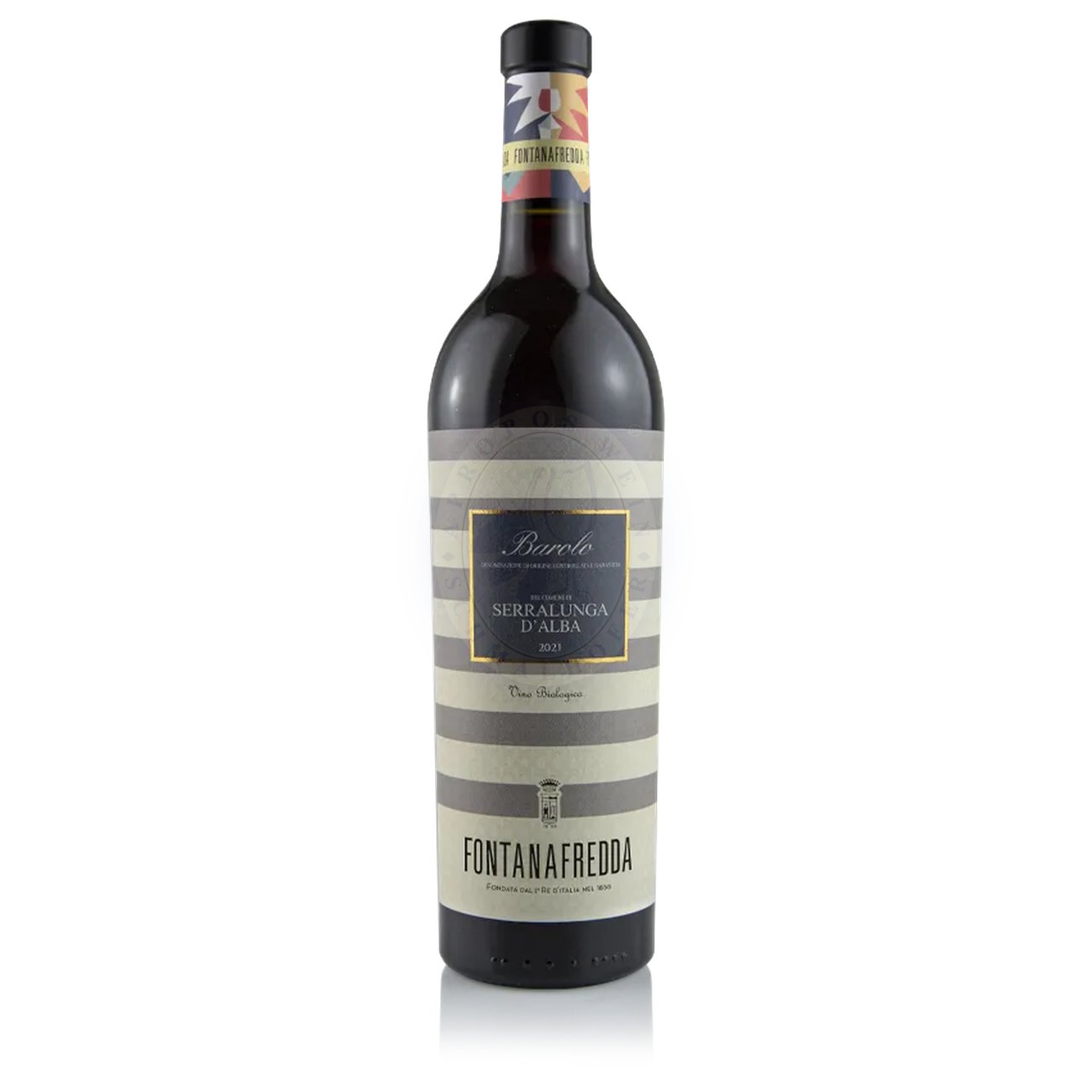 714280 Product Ein monumentales italienisches Rotwein-Statement von aristokratischer Strenge, tiefer Nebbiolo-Frucht und unverkennbarer piemontesischer Historie präsentiert das legendäre Spitzenweingut Fontanafredda. Das betörend kühle, tiefgründige Bouquet entfaltet ein glasklares Aromenspiel aus getrockneter Herzkirsche, saftiger Pflaume und einem Hauch von dunkler Hagebutte, meisterhaft unterlegt von duftigen welken Rosen, schwarzem Trüffel, feinem Teer und einer faszinierend kargen, erdigen Mineralik. 111580
